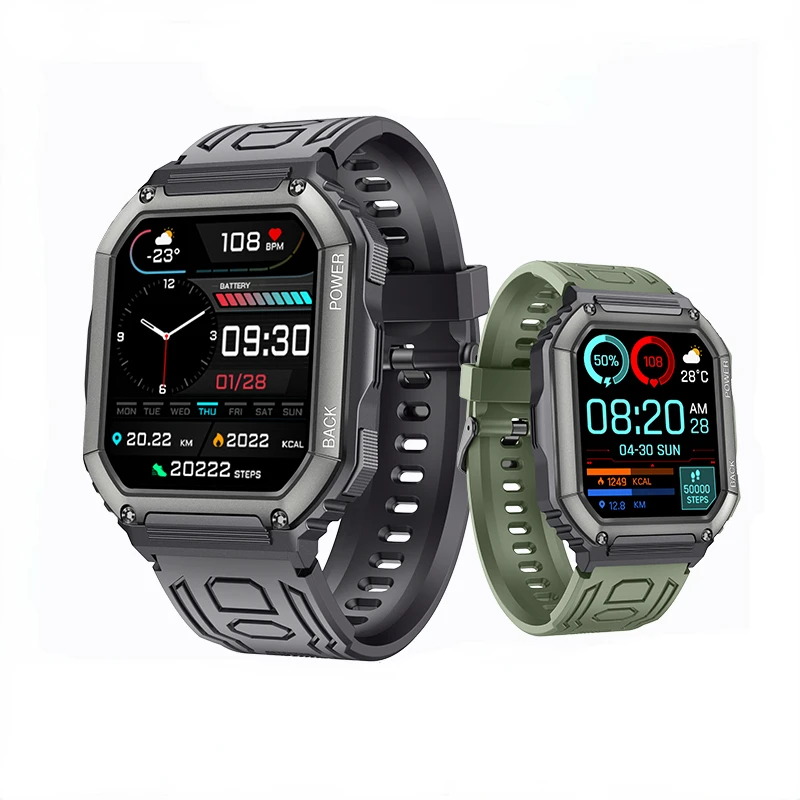 IP67 Waterproof Smartwatch 2022 5atm Bluetooth Call Tactical Smart Watch Men Outdoor Sport Fitness Tracker 24H Health Monitor
IP67 Waterproof Smartwatch 2022 5atm Bluetooth Call Tactical Smart Watch Men Outdoor Sport Fitness Tracker 24H Health Monitor