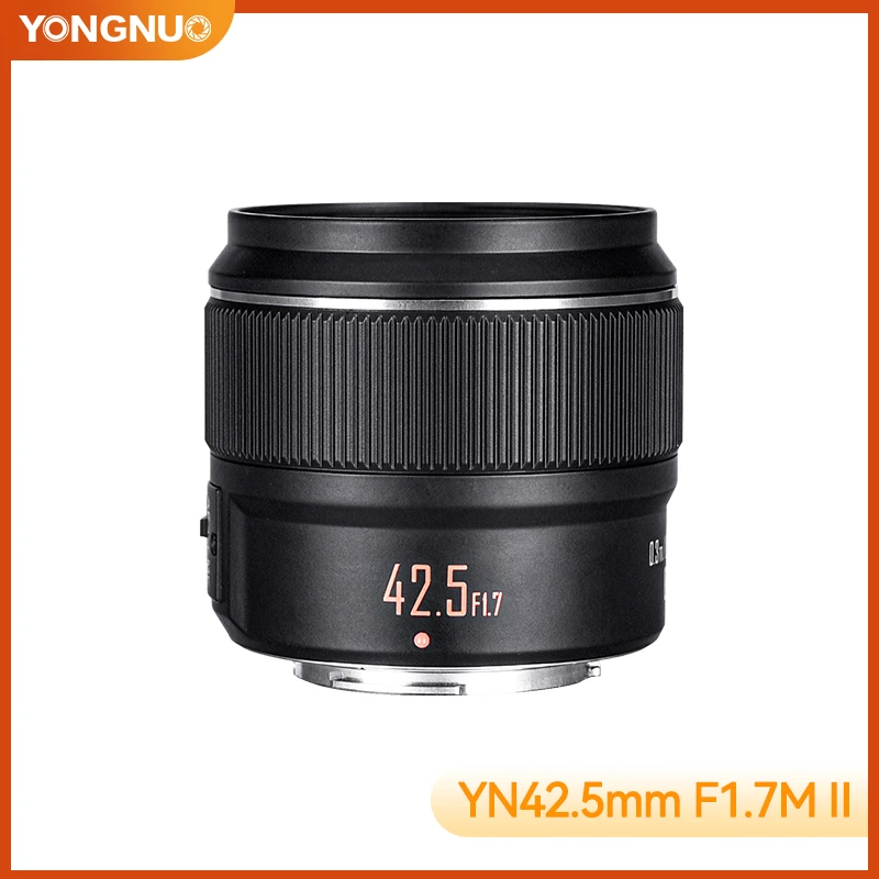 Yongnuo YN42.5mm F1.7 II STM 42.5MM Camera-Lens Second Generation Panasonic Olympus M4/3 Port Micro Single Autofocus Lens
Yongnuo YN42.5mm F1.7 II STM 42.5MM Camera-Lens Second Generation Panasonic Olympus M4/3 Port Micro Single Autofocus Lens