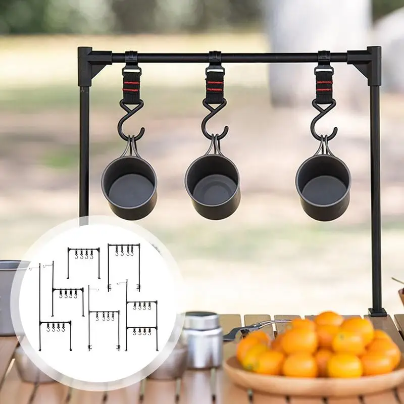 Outdoor Camping Hang Rack Foldable Aluminum Alloy Desktop Organizer Rack With Hooks Multifunctional Organizer Rack Picnic Rack
Outdoor Camping Hang Rack Foldable Aluminum Alloy Desktop Organizer Rack With Hooks Multifunctional Organizer Rack Picnic Rack