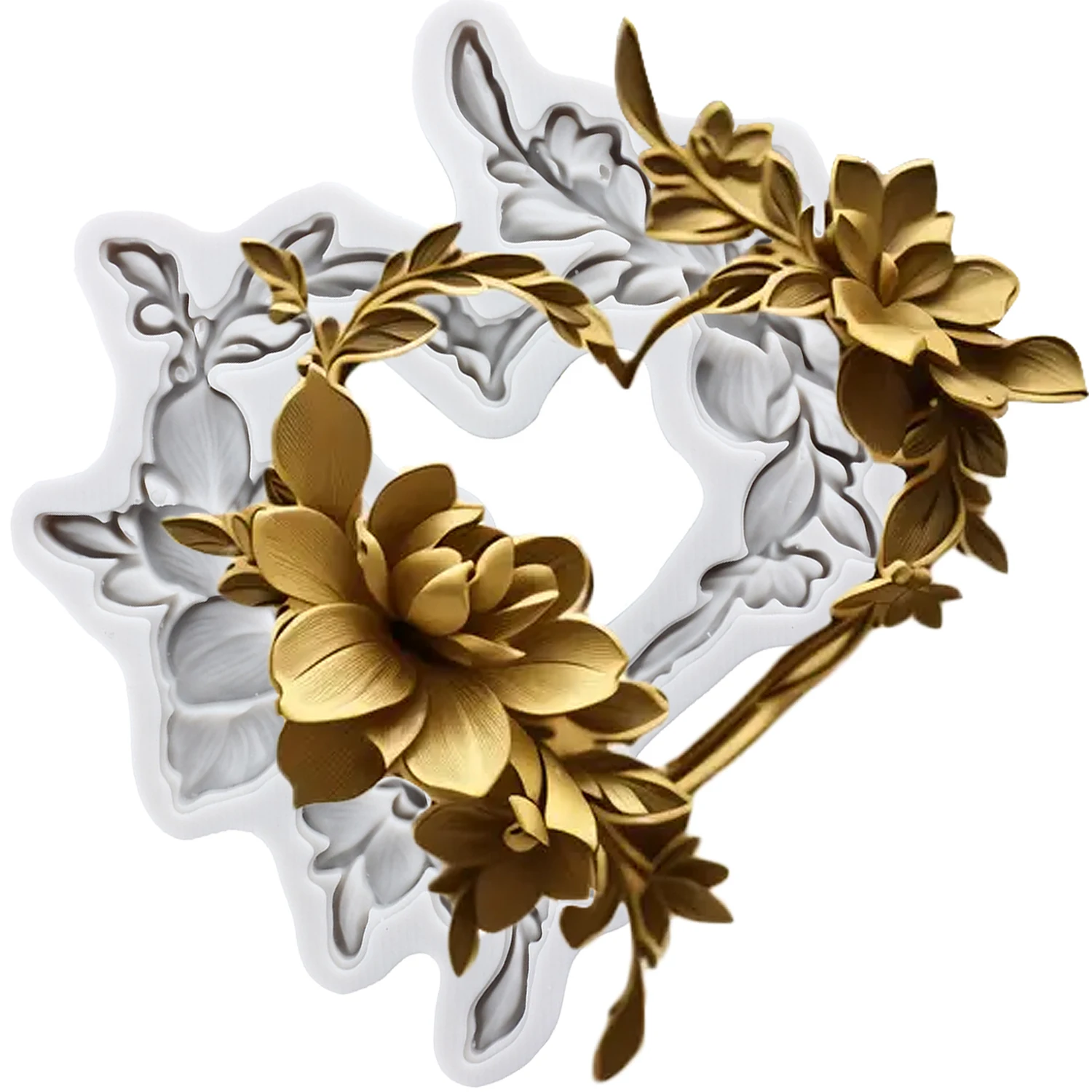 Формы для росписи Mujiang, силиконовые, для венков 
Формы для росписи Mujiang, силиконовые, для венков