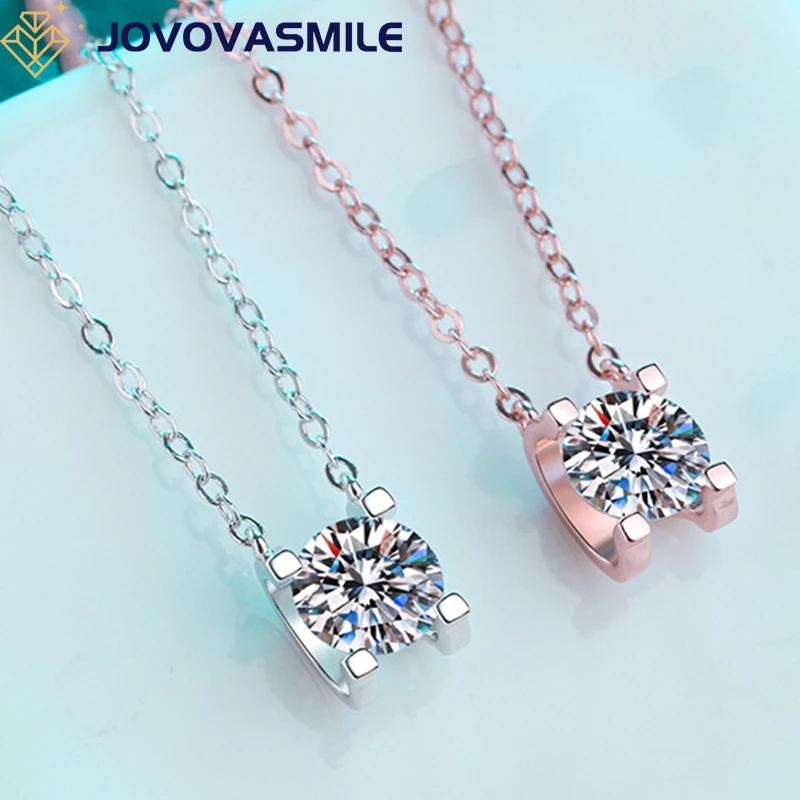 JOVOVOVASMILE 925 Silver Sterling Plated Pt950 Necklace 1carat 0.5ct Round Simple Fashion Classic Rose Gold Chain Romantic Gift
JOVOVOVASMILE 925 Silver Sterling Plated Pt950 Necklace 1carat 0.5ct Round Simple Fashion Classic Rose Gold Chain Romantic Gift
