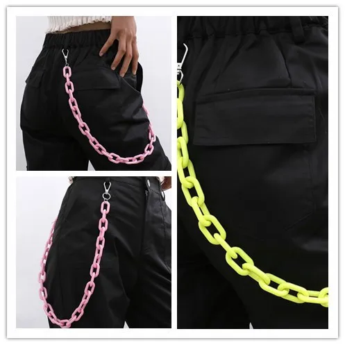 Fashion Rock Punk Hook Hip-hop Pants Chain Waist Belt Acrylic Candy Color Metal Chain Belts For Women Trouser Accessories
Fashion Rock Punk Hook Hip-hop Pants Chain Waist Belt Acrylic Candy Color Metal Chain Belts For Women Trouser Accessories