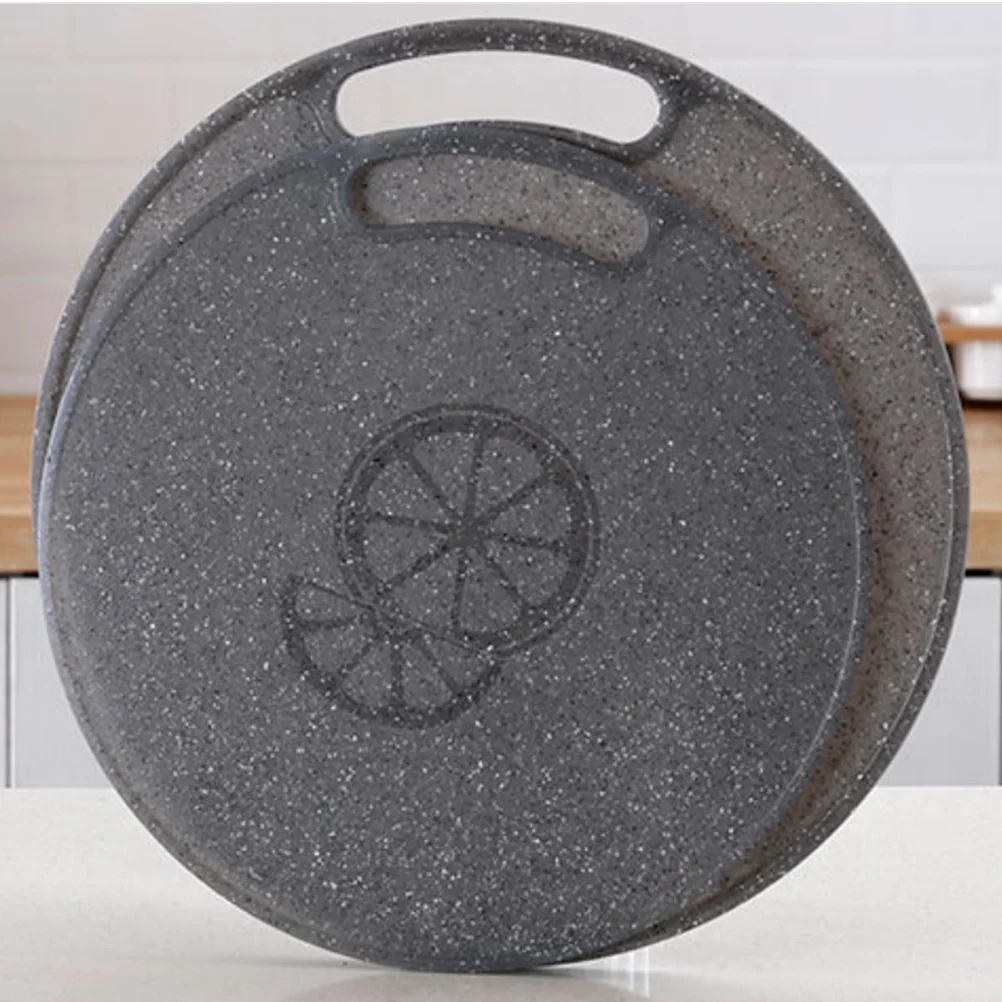 

Round Cutting Board Marble Chopping Block Hanging Fruit Vegetable Cutting Mat For Home Kitchen 35x08cm