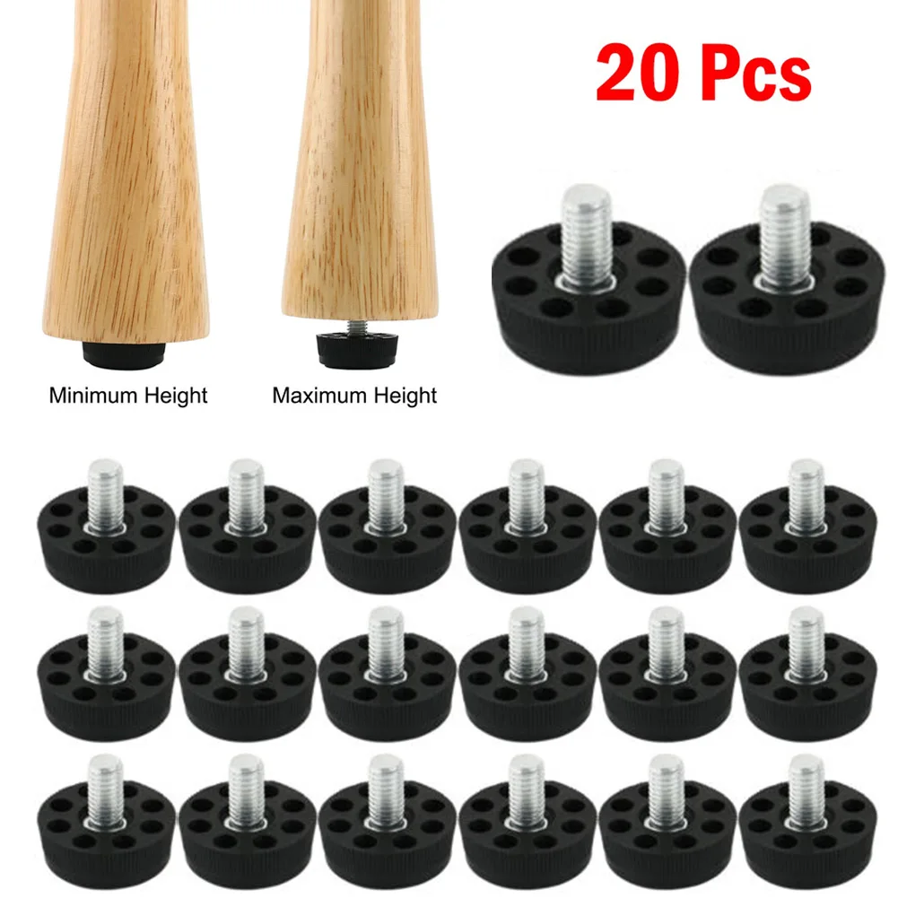 20 Pcs Furniture Leveling Foot Screw Furniture Table Chair Base Levelers Foot Adjuster M8 Table Chair Furniture Feet Accessories
20 Pcs Furniture Leveling Foot Screw Furniture Table Chair Base Levelers Foot Adjuster M8 Table Chair Furniture Feet Accessories