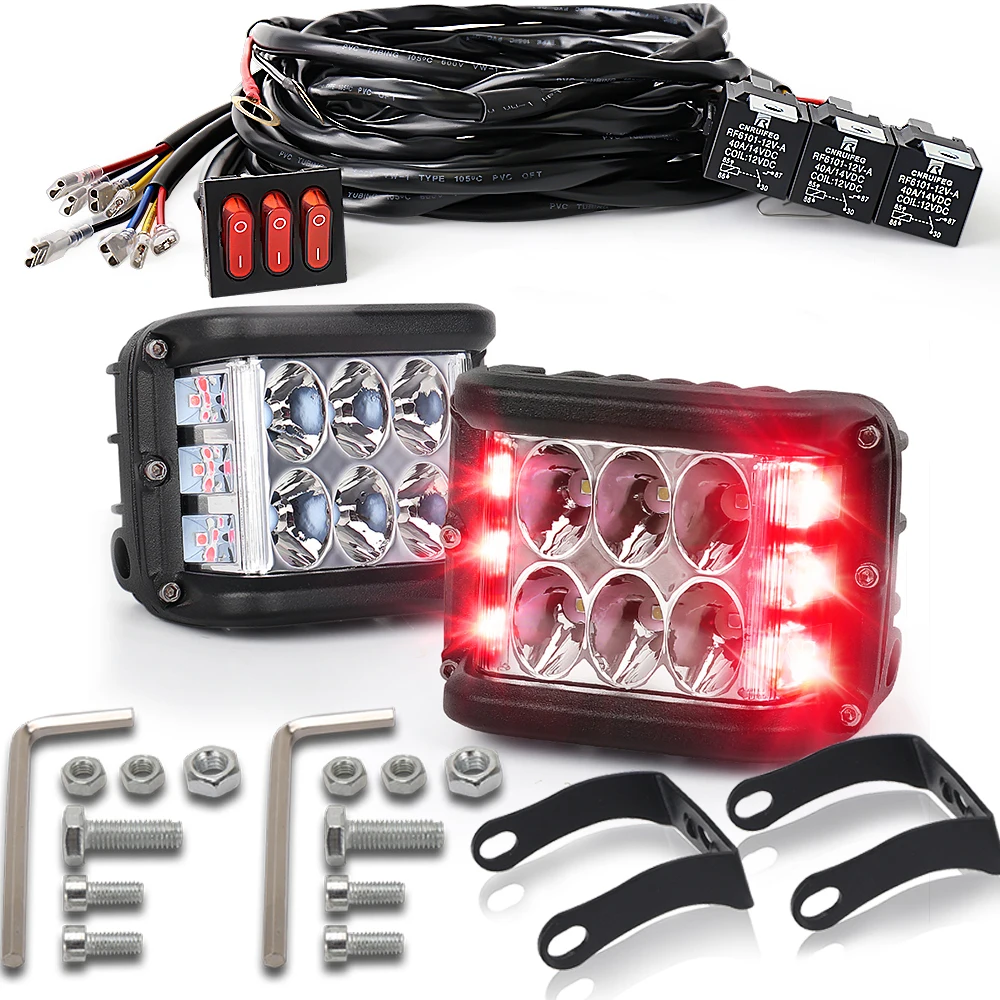 Wiring Harness Kit Side Shooter Light Pods 1 Set Off Road Fog Driving Bumper Lamps for ATV UTV Trucks Cars
Wiring Harness Kit Side Shooter Light Pods 1 Set Off Road Fog Driving Bumper Lamps for ATV UTV Trucks Cars