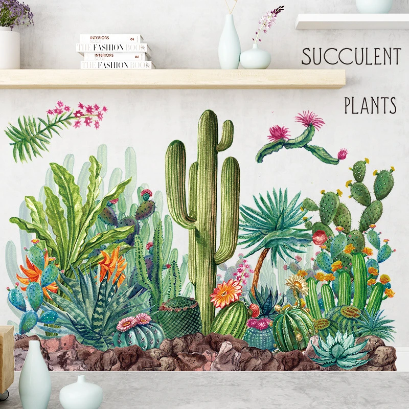Charm Fresh Cactus Wall Sticker Self-adhesive Home Decoration Wall Decor Bedroom Living Room Decoration Small Fresh Wallpaper
Charm Fresh Cactus Wall Sticker Self-adhesive Home Decoration Wall Decor Bedroom Living Room Decoration Small Fresh Wallpaper