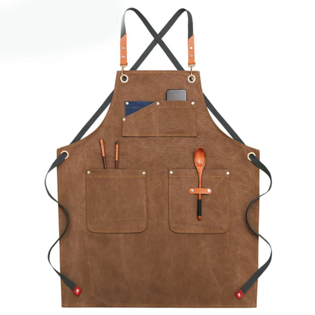 New Durable Home Clean Work Aprons with Tool Pockets Adjustable Cross Back Straps Unisex Canvas Apron Barber Baker Overalls
New Durable Home Clean Work Aprons with Tool Pockets Adjustable Cross Back Straps Unisex Canvas Apron Barber Baker Overalls