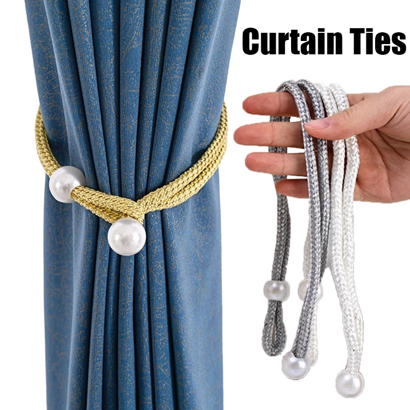 

Curtain Ties Buckle Straps Colorful Curtain Knot Tieback Tie Back Buckle Curtains Holder Buckles Strap Rope Home Decorations