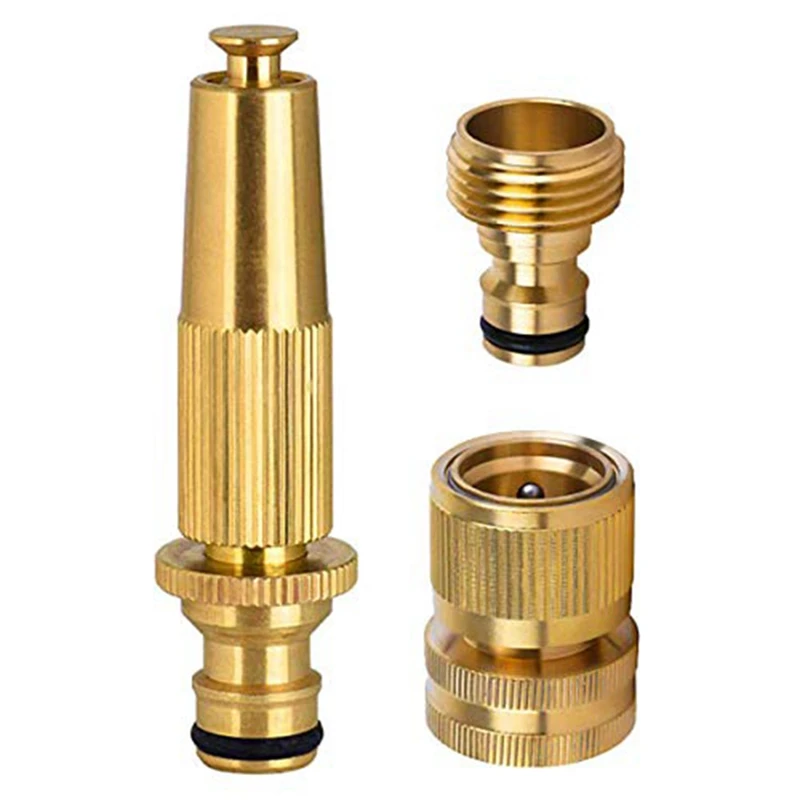 Cleaning Hose Nozzle,Water Sprayer With Brass Garden Hose Connect,3/4 Inch All Brass Quick Connect Garden Hose Connector
Cleaning Hose Nozzle,Water Sprayer With Brass Garden Hose Connect,3/4 Inch All Brass Quick Connect Garden Hose Connector