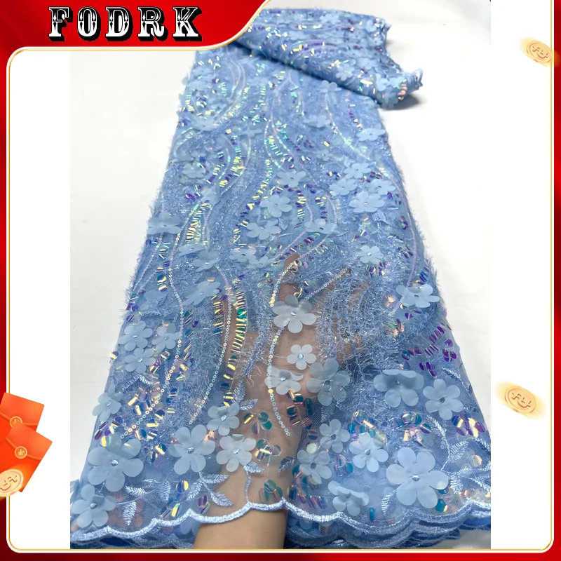 Elegant 3D Flower Lace Fabric High Quality French Tulle Wedding Lace for Women 2023 Bride Flower Lace Applique Nigerian Fabrics
Elegant 3D Flower Lace Fabric High Quality French Tulle Wedding Lace for Women 2023 Bride Flower Lace Applique Nigerian Fabrics