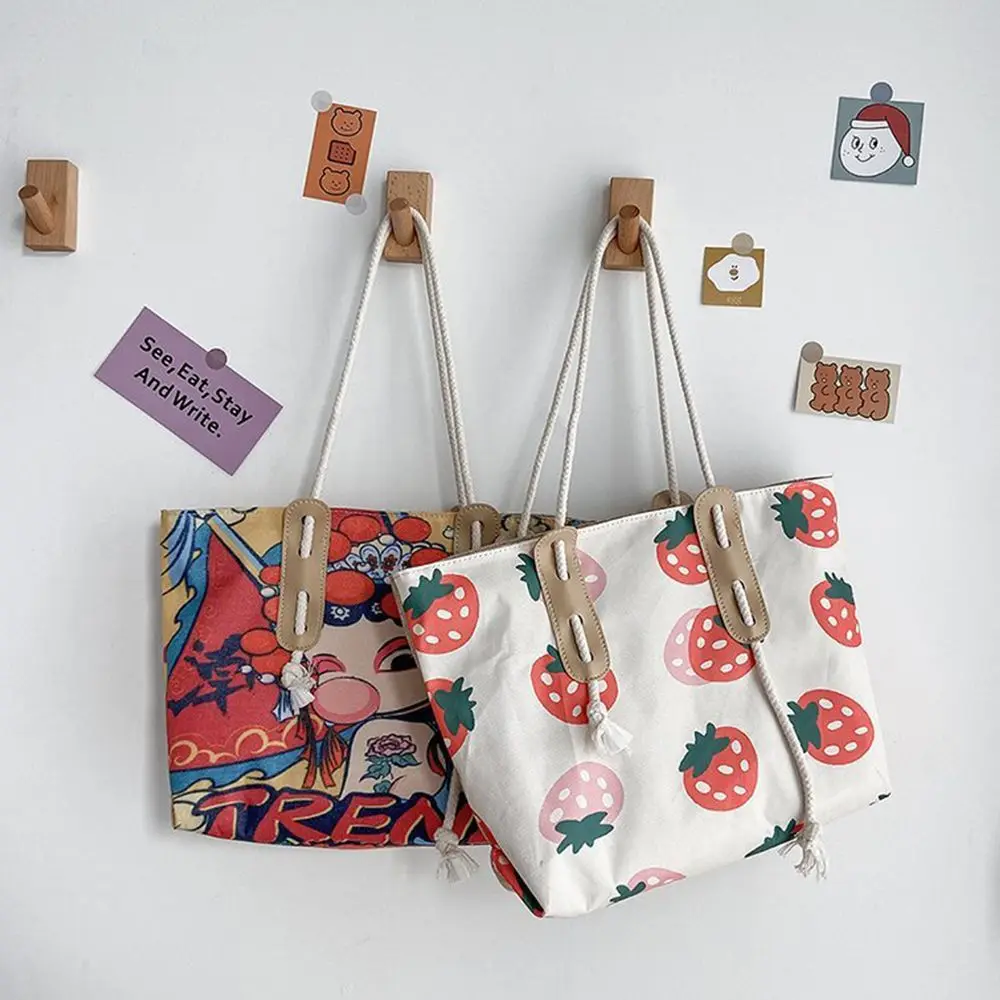 Design All-match Strawberry Bread Shoulder Bag Computer Bag Women Tote Bag Korean Style Linen Bag Large Capacity Bag
Design All-match Strawberry Bread Shoulder Bag Computer Bag Women Tote Bag Korean Style Linen Bag Large Capacity Bag