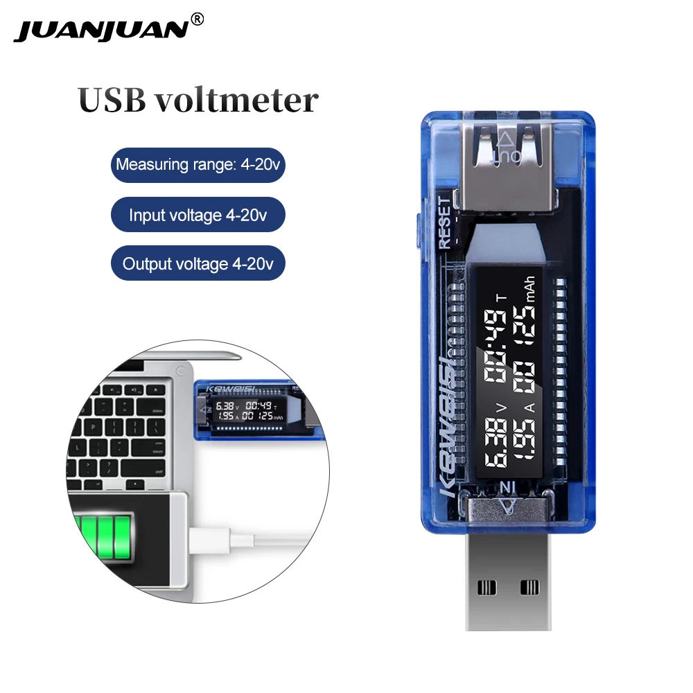 USB QC2.0 3.0 Current And Voltage Charger Capacity Tester USB 3-20V Charger Doctor Power Meter Voltmeter 20% Off
USB QC2.0 3.0 Current And Voltage Charger Capacity Tester USB 3-20V Charger Doctor Power Meter Voltmeter 20% Off