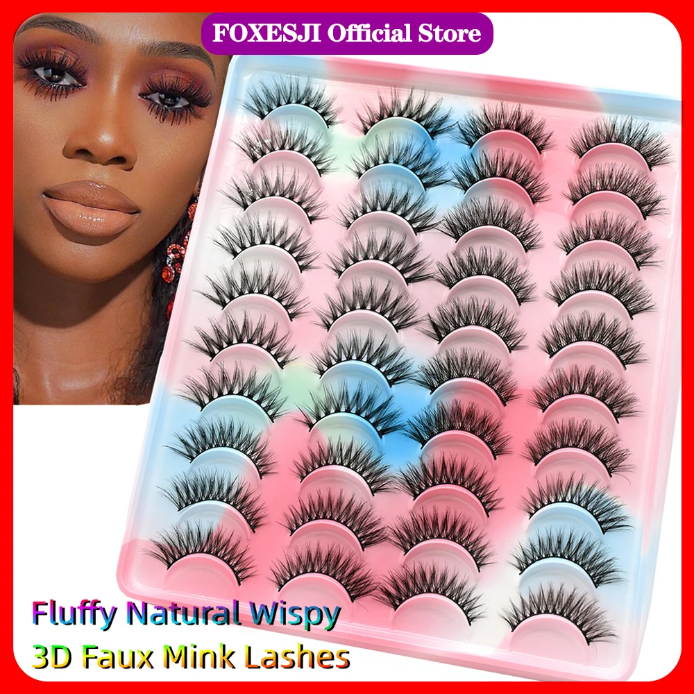 FOXESJI Faux Cils Natural Wispy 3D Faux Mink Lashes Soft Lash Extension Natural Manga Lashes Fluffy Cross False Fake Eyelashes
FOXESJI Faux Cils Natural Wispy 3D Faux Mink Lashes Soft Lash Extension Natural Manga Lashes Fluffy Cross False Fake Eyelashes