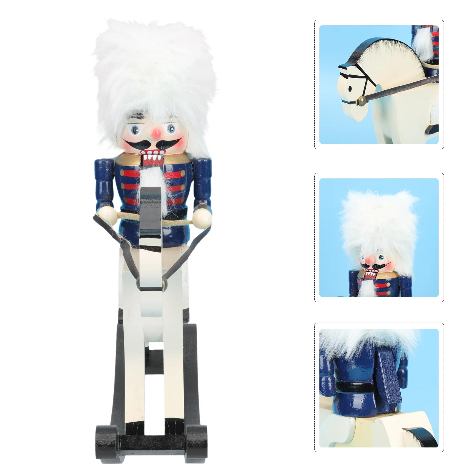 Nutcracker Christmas Wooden Soldier Wood Nutcrackers Decor Ornament Desktop Decorations Figurine Horse Figures Puppet
Nutcracker Christmas Wooden Soldier Wood Nutcrackers Decor Ornament Desktop Decorations Figurine Horse Figures Puppet
