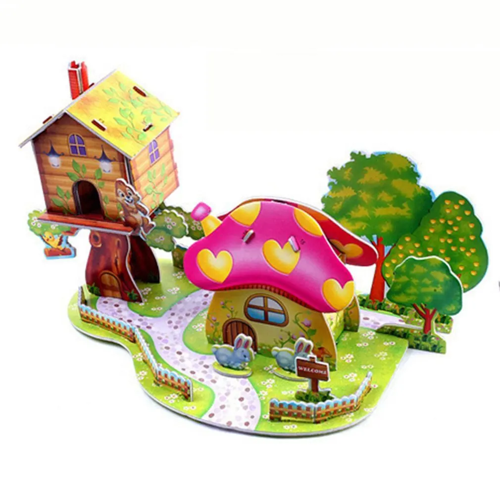 3D DIY Puzzle Castle Assembling Model Cartoon House Paper Toy Kid Early Learning Construction Pattern Gift Children House Puzzle
3D DIY Puzzle Castle Assembling Model Cartoon House Paper Toy Kid Early Learning Construction Pattern Gift Children House Puzzle