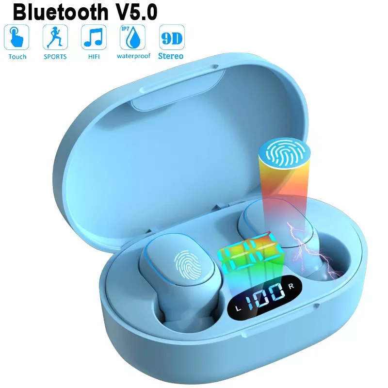 TWS Bluetooth Earphones Stereo Wireless 5.0 Bluetooth Headphones Touch Control Noise Cancelling Gaming Headset
TWS Bluetooth Earphones Stereo Wireless 5.0 Bluetooth Headphones Touch Control Noise Cancelling Gaming Headset