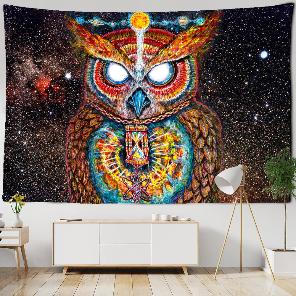 Psychedelic Owl Tapestry Wall Hanging Bohemian Hippie Art Science Witchcraft Room Home Decoration
Psychedelic Owl Tapestry Wall Hanging Bohemian Hippie Art Science Witchcraft Room Home Decoration