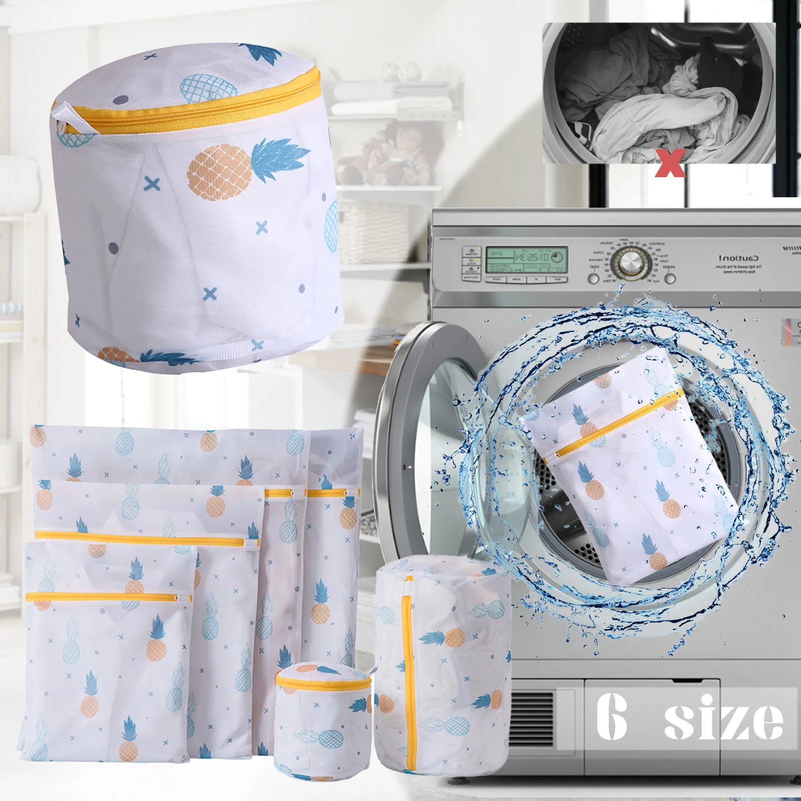 6Pcs Durable Fine Mesh Laundry Bags For Baby Cabinet for Clothes Organization And Storage Bedroom Closet Clear Sweater Box
6Pcs Durable Fine Mesh Laundry Bags For Baby Cabinet for Clothes Organization And Storage Bedroom Closet Clear Sweater Box