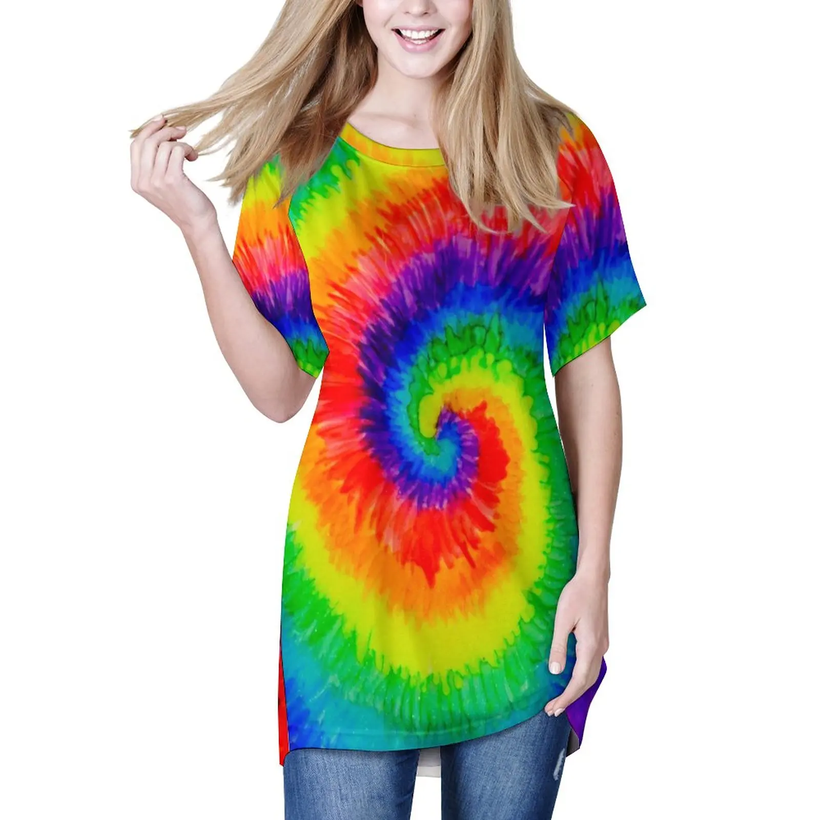 Свободные футболки с принтом радуги, психоделический хиппи, Повседневная футболка с коротким рукавом, крутая футболка большого размера, пл...
Свободные футболки с принтом радуги, психоделический хиппи, Повседневная футболка с коротким рукавом, крутая футболка большого размера, пл...