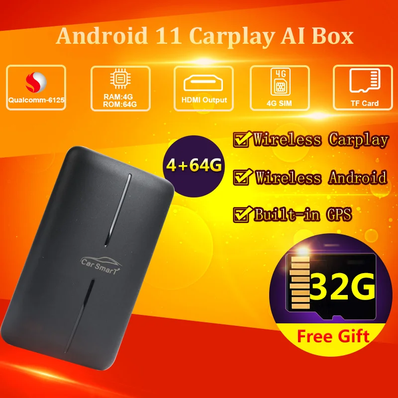 Qcm6125 4 + 64 Гб 8 ядер беспроводной CarPlay Ai Box Android Auto 10,0 Netflix Youtube Автомобильный плеер для Benz AUDI Volvo Ford Toyota Kia W
Qcm6125 4 + 64 Гб 8 ядер беспроводной CarPlay Ai Box Android Auto 10,0 Netflix Youtube Автомобильный плеер для Benz AUDI Volvo Ford Toyota Kia W