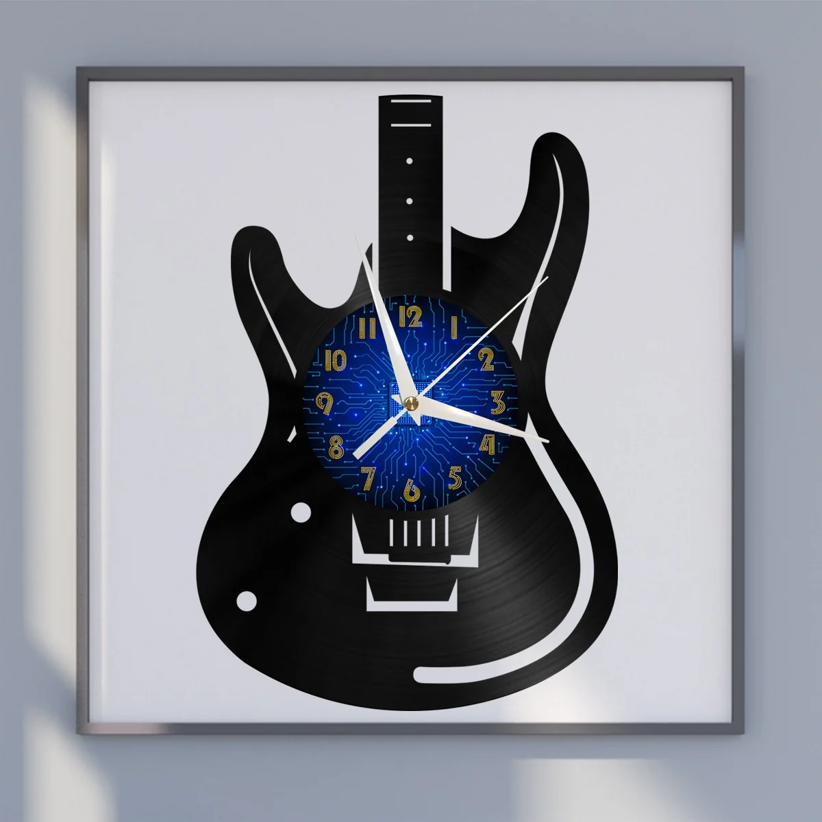 Guitar Club Decor Vinyl Wall Clock, Vinyl Record Clock Wall Art Silent & Non-ticking
Guitar Club Decor Vinyl Wall Clock, Vinyl Record Clock Wall Art Silent & Non-ticking