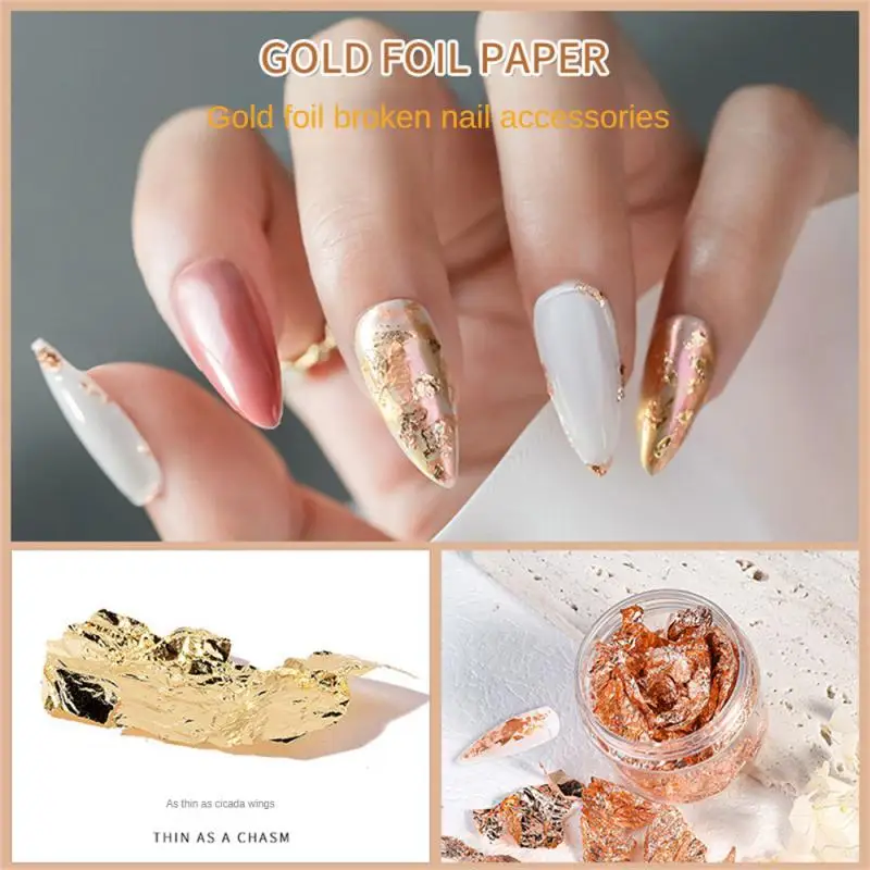 Gold Foil Paper Maiye Sticker Sequins Gold Silver Tin Foil Fragments Glittering Nail Accessories Tin Foil Shard Nail Supplies
Gold Foil Paper Maiye Sticker Sequins Gold Silver Tin Foil Fragments Glittering Nail Accessories Tin Foil Shard Nail Supplies