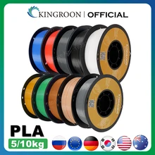 KINGROON PLA Filament 1.75mm 5/10KG pla Plastic For 3D Printer, Standard 1kg/roll 3D Printing Filaments Mix Color Local Shipping