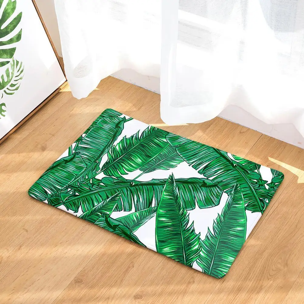 Leaf Print Decorative Entrance Doormat Anti Slip Carpet Kitchen Tropical Style Absorbent Rug Decor Home Bathroom Mat O1o0
Leaf Print Decorative Entrance Doormat Anti Slip Carpet Kitchen Tropical Style Absorbent Rug Decor Home Bathroom Mat O1o0