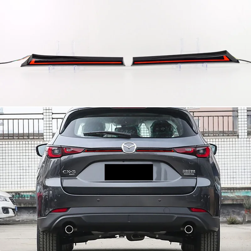 Задний фонарь багажника заднего бампера для Mazda CX-5 2022-2025 Функции 3-в-1 Задний ходовой фонарь + стоп-сигнал + динамический указатель поворота
Задний фонарь багажника заднего бампера для Mazda CX-5 2022-2025 Функции 3-в-1 Задний ходовой фонарь + стоп-сигнал + динамический указатель поворота