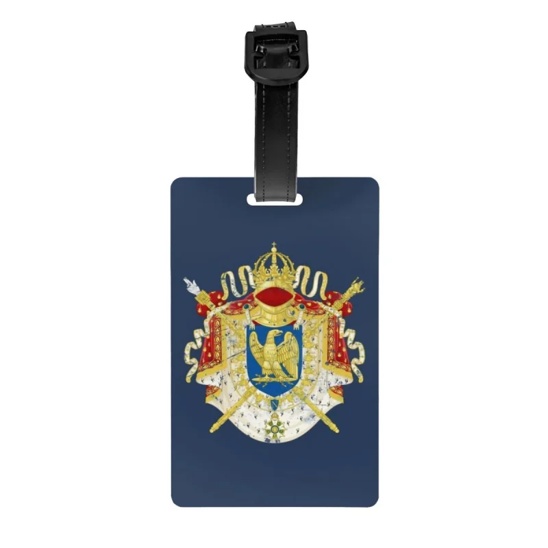 

Багажная бирка во французской империи Наполеона, герб Франции, дорожная сумка, чемодан, крышка для личной безопасности, идентификационная бирка