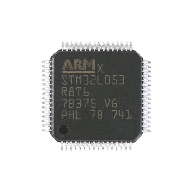 Original STM32L053R8T6 LQFP-64 ARM Cortex-M0+ 32-bit microcontroller MCU 32MHz/64KB flash memory, EEPROM: 2KB, RAM: 8KB
Original STM32L053R8T6 LQFP-64 ARM Cortex-M0+ 32-bit microcontroller MCU 32MHz/64KB flash memory, EEPROM: 2KB, RAM: 8KB