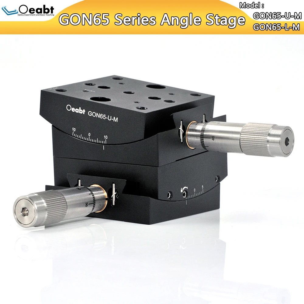 GON65-U-M GON65-L-M 60mm Angle Stage Anti-backlash Angle Measurement Rotary Table Arc Pendulum Goniometer Manual Platform
GON65-U-M GON65-L-M 60mm Angle Stage Anti-backlash Angle Measurement Rotary Table Arc Pendulum Goniometer Manual Platform