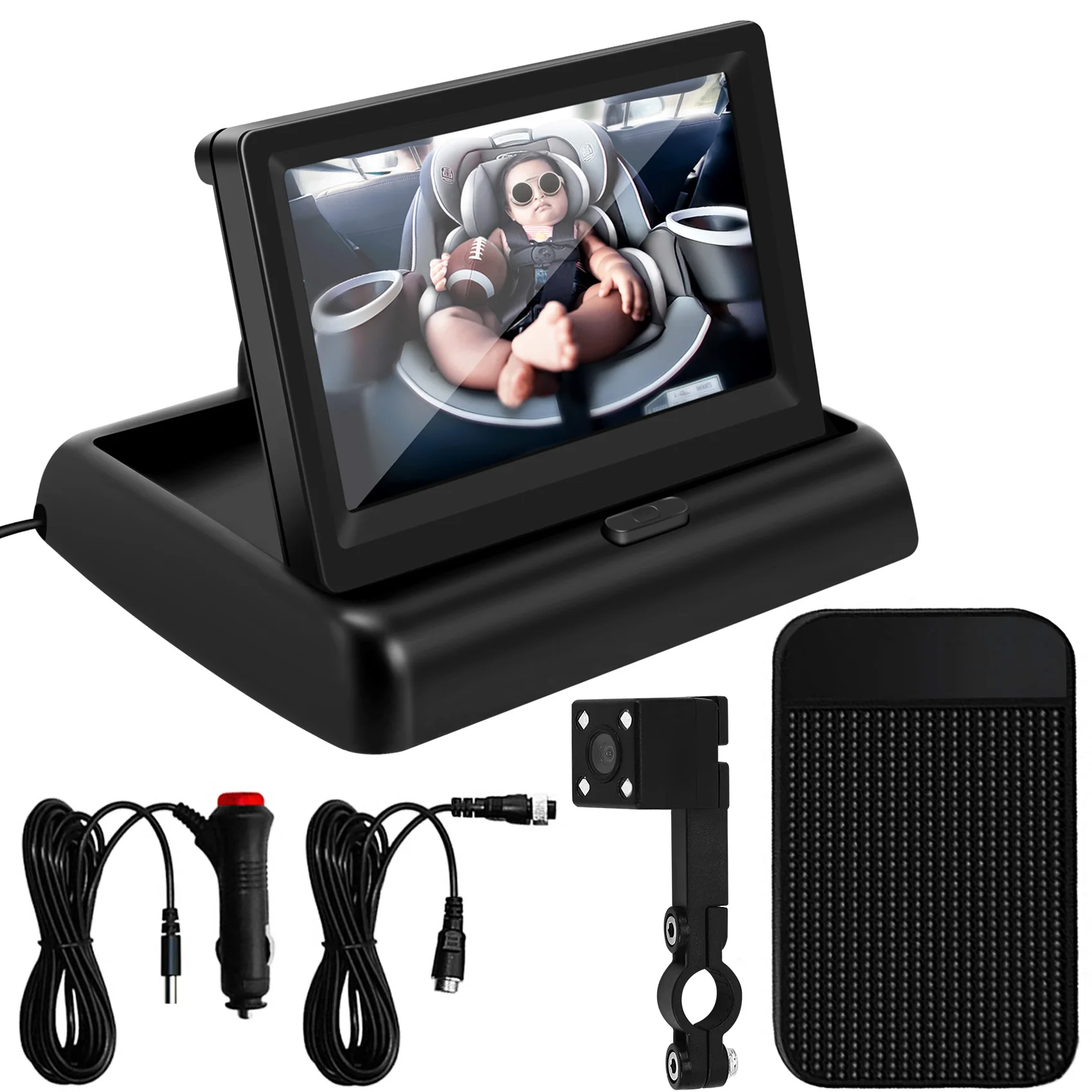 Baby Car Mirror 4.3Inch HD Night Vision Car Mirror Display Safety Seat Camera Monitored Rearview Mirror
Baby Car Mirror 4.3Inch HD Night Vision Car Mirror Display Safety Seat Camera Monitored Rearview Mirror