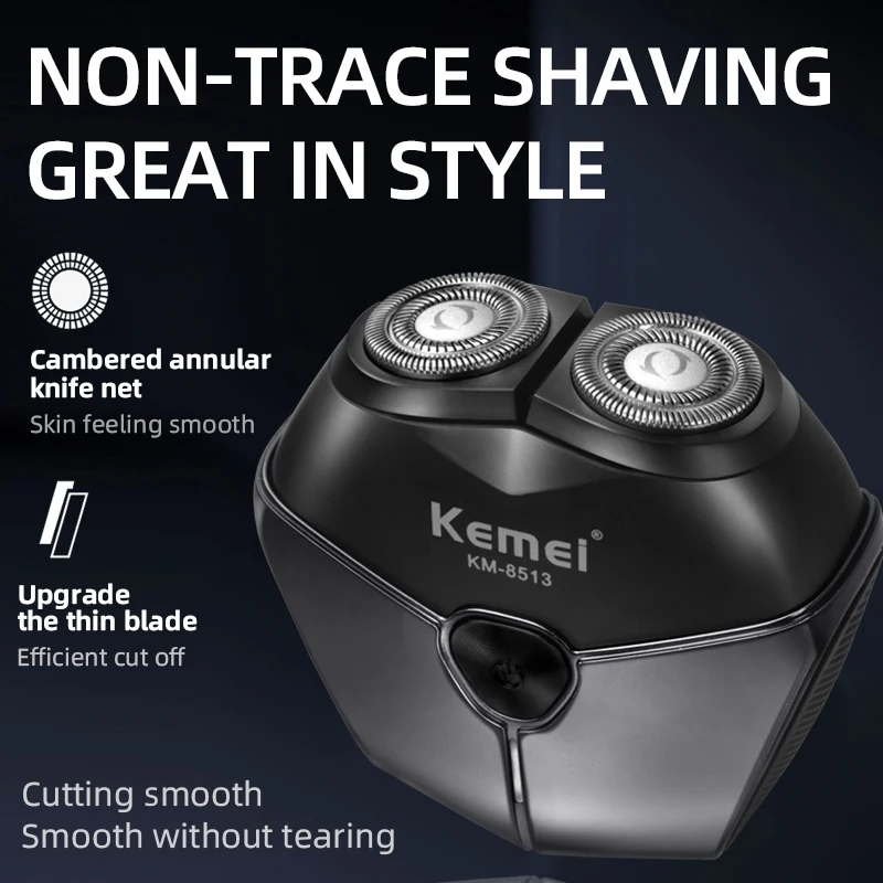 Kemei Men's Electric Shaver Double Floating Head Dry Wet Beard Trimmer Fully Washable Smart Rechargeable Face Waterproof Razor
Kemei Men's Electric Shaver Double Floating Head Dry Wet Beard Trimmer Fully Washable Smart Rechargeable Face Waterproof Razor