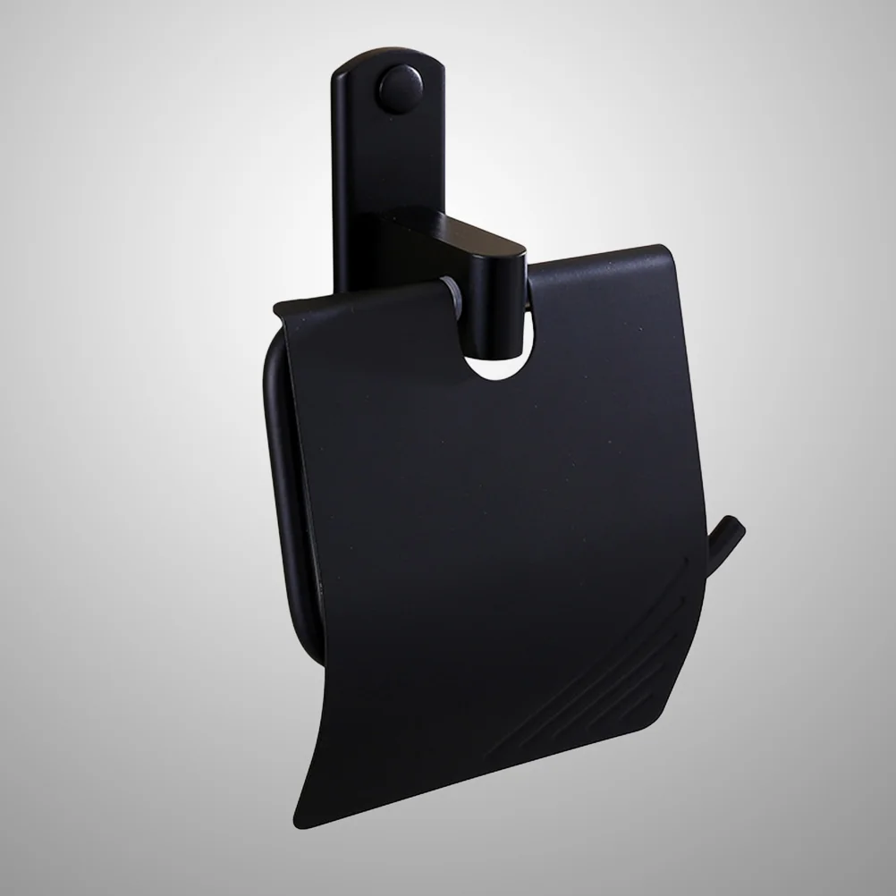 1 Pc Classic Paper Roll Holder Waterproof Matte Black Wall Mounted Alumimum Bathroom Rust Proof Toilet Tissue Holder
1 Pc Classic Paper Roll Holder Waterproof Matte Black Wall Mounted Alumimum Bathroom Rust Proof Toilet Tissue Holder