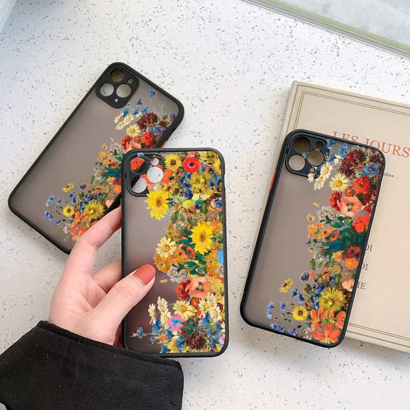 Oil Painting Flower Phone Case For iPhone 11 12 13 14 15 Pro Max Horizontal flower Cases for iPhone X XS XR 7 8 Plus SE 20 Cover
Oil Painting Flower Phone Case For iPhone 11 12 13 14 15 Pro Max Horizontal flower Cases for iPhone X XS XR 7 8 Plus SE 20 Cover