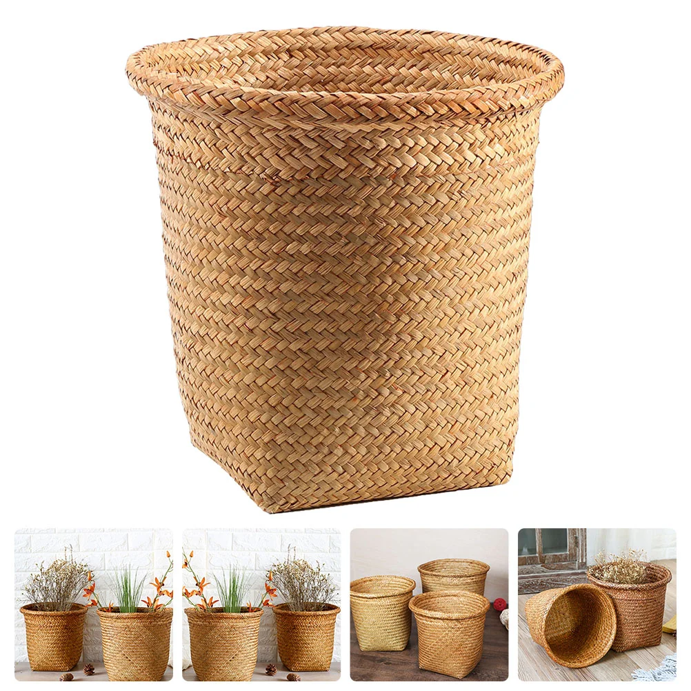 Basket Trash Can Woven Wicker Storage Waste Garbage Rattan Bin Laundry Sundries Wastebasket Container Paper Planter Baskets
Basket Trash Can Woven Wicker Storage Waste Garbage Rattan Bin Laundry Sundries Wastebasket Container Paper Planter Baskets