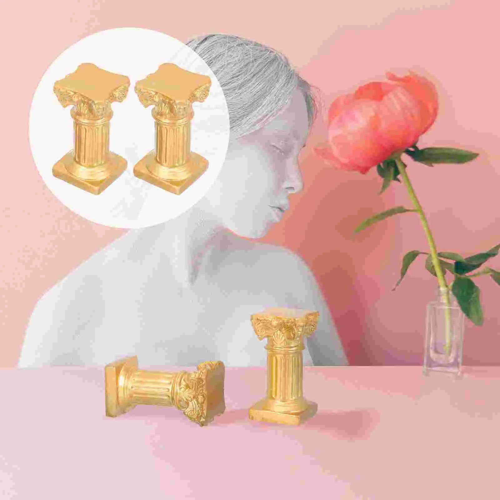2 Pcs Wedding Cake Decorations Roman Column Statues Resin Holders 6.7X3.6CM Golden
2 Pcs Wedding Cake Decorations Roman Column Statues Resin Holders 6.7X3.6CM Golden