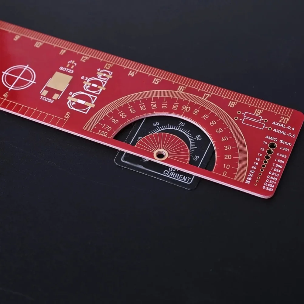 Hollow Protractor PCB Ruler LM317 Voltage Multifunctional NE555 Circuit PID Adjustment Patch Resistance Power Red
Hollow Protractor PCB Ruler LM317 Voltage Multifunctional NE555 Circuit PID Adjustment Patch Resistance Power Red