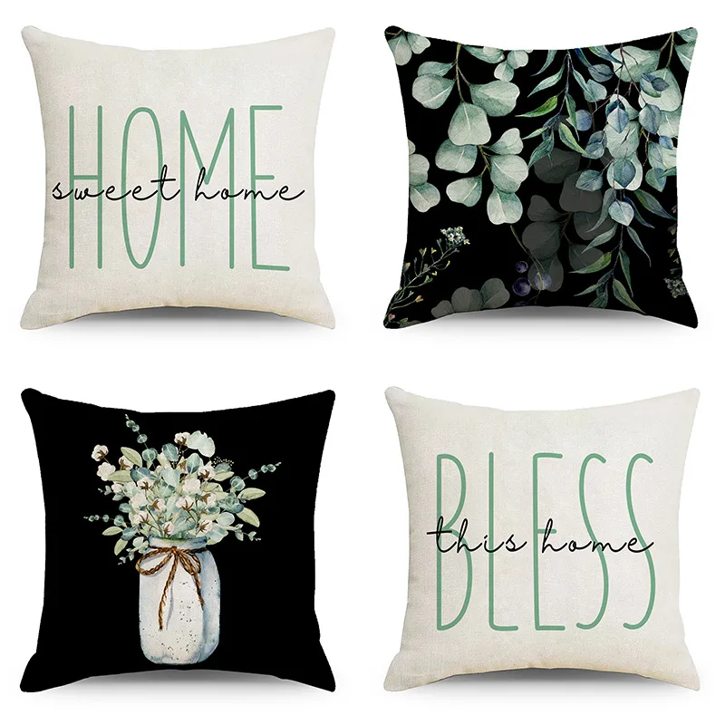 45X45CM Eucalyptus Leaves Decorations Truck Vase Pillow Sofa Print Cushion Case Livingroom Couch Decorative Throw Pillows
45X45CM Eucalyptus Leaves Decorations Truck Vase Pillow Sofa Print Cushion Case Livingroom Couch Decorative Throw Pillows