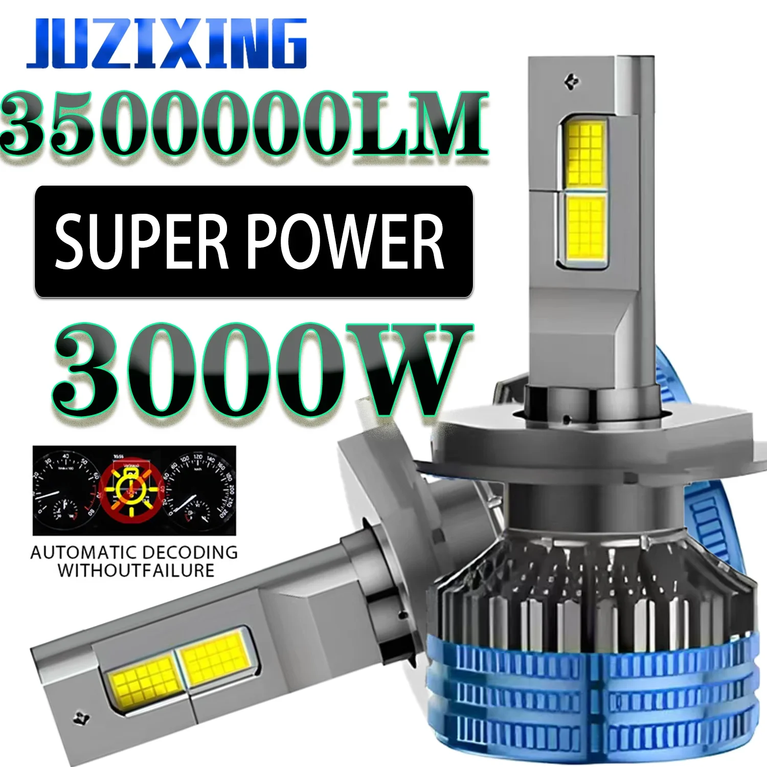 JUZIXINGLED Светодиодная лампа для фар Маяк 3000 Вт Фара дальнего и ближнего света Canbus12v 24v Грузовик H7 H1 H9 9005 HB3 9006 HB4 Турболампа
JUZIXINGLED Светодиодная лампа для фар Маяк 3000 Вт Фара дальнего и ближнего света Canbus12v 24v Грузовик H7 H1 H9 9005 HB3 9006 HB4 Турболампа