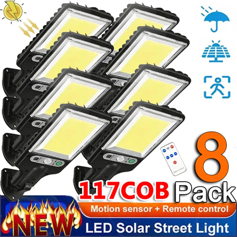 Solar Street Lights Outdoor, Solar Lamp With 3 Light Modes Waterproof Motion Sensor Security Lighting for Garden Patio Path Yard
Solar Street Lights Outdoor, Solar Lamp With 3 Light Modes Waterproof Motion Sensor Security Lighting for Garden Patio Path Yard