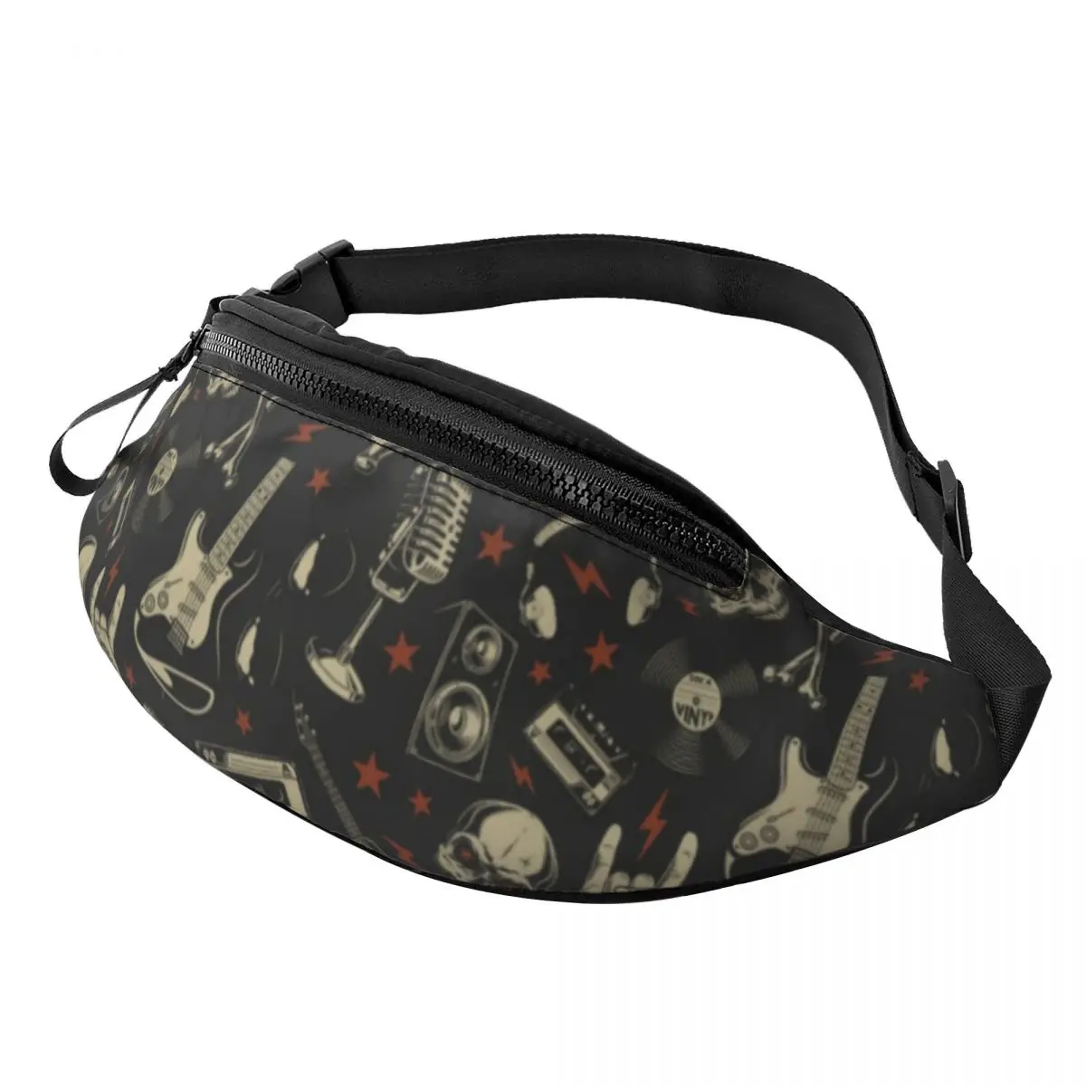 Metal Music Skull Waist Bag Rock Grunge Punk Fashion Polyester Waist Pack Travel Women Bag
Metal Music Skull Waist Bag Rock Grunge Punk Fashion Polyester Waist Pack Travel Women Bag