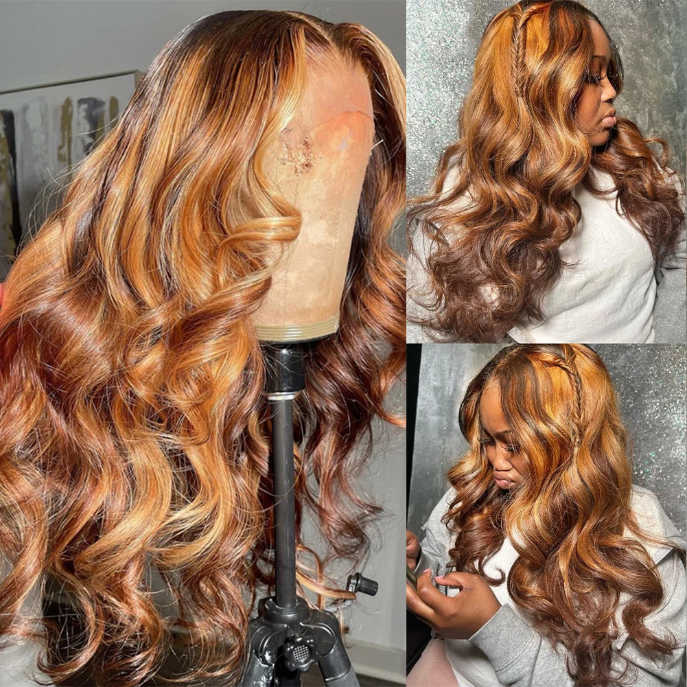 Highlight Brown Body Wave Lace Front Wig 26" Remy Hair Full Lace Human Hair Wigs 13x6 Hd Lace Frontal Wig with Baby Hair 180%
Highlight Brown Body Wave Lace Front Wig 26" Remy Hair Full Lace Human Hair Wigs 13x6 Hd Lace Frontal Wig with Baby Hair 180%