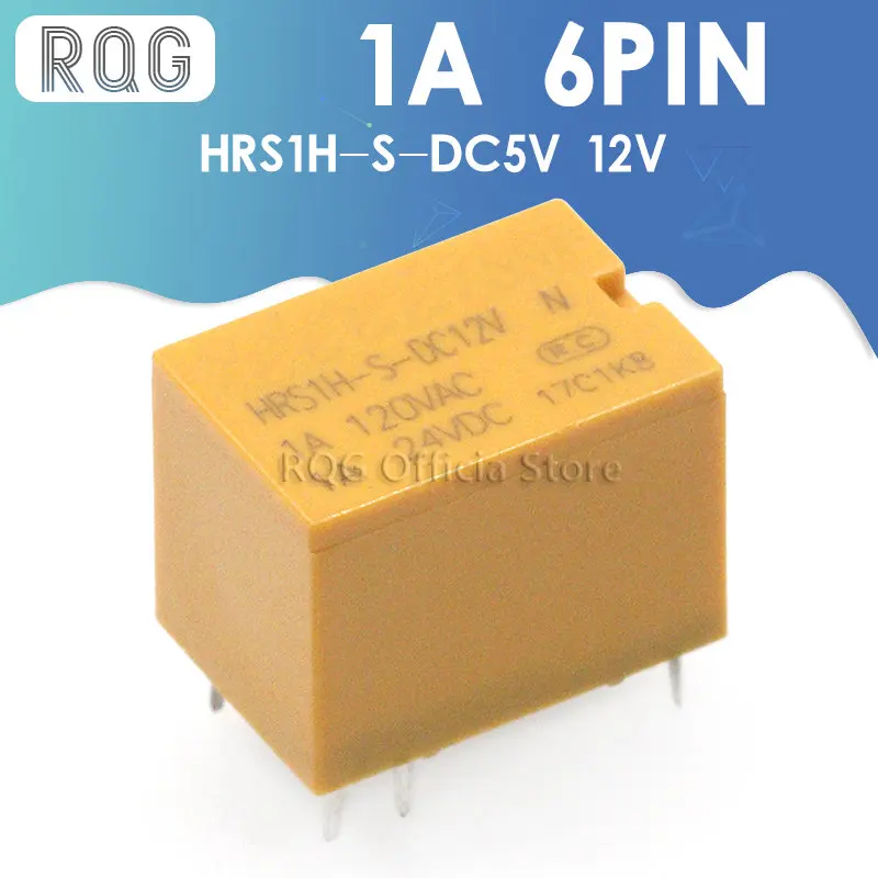 

5pcs relay HRS1H-S-DC24V HRS1H-S-DC12V HRS1H-S-DC5V HRS1H-S-DC3V 5VDC 12VDC 24VDC 6pin 3A power relay