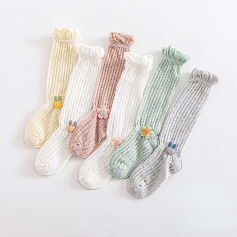 Детские носки для девочек, для малышей, с бантом, хлопковая Летняя Сетка, для новорожденных, нескользящая длинная фотография
Детские носки для девочек, для малышей, с бантом, хлопковая Летняя Сетка, для новорожденных, нескользящая длинная фотография