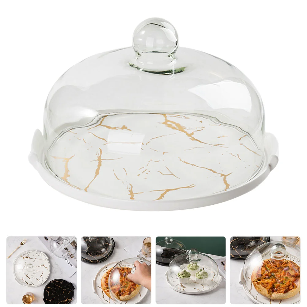 Marbled Ceramic Tableware Cake Dessert Plate With Cover Dessert Container 
Marbled Ceramic Tableware Cake Dessert Plate With Cover Dessert Container