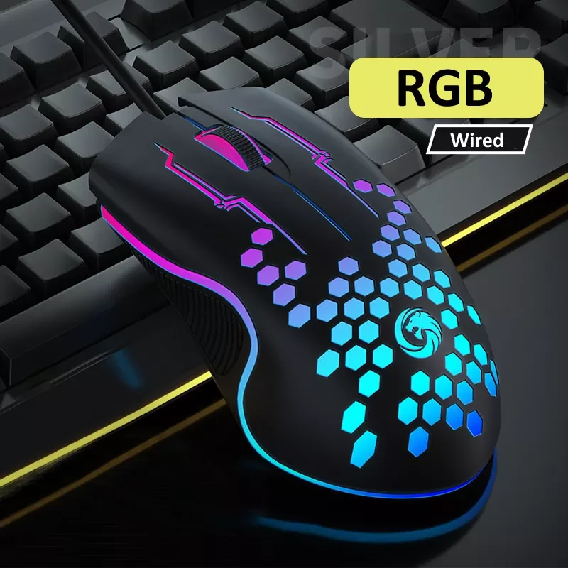 Mute Wired Gaming Mouse 1000 DPI Optical 3 Button USB Mouse With RGB BackLight Mute Mice for Desktop Laptop Computer Gamer Mouse
Mute Wired Gaming Mouse 1000 DPI Optical 3 Button USB Mouse With RGB BackLight Mute Mice for Desktop Laptop Computer Gamer Mouse