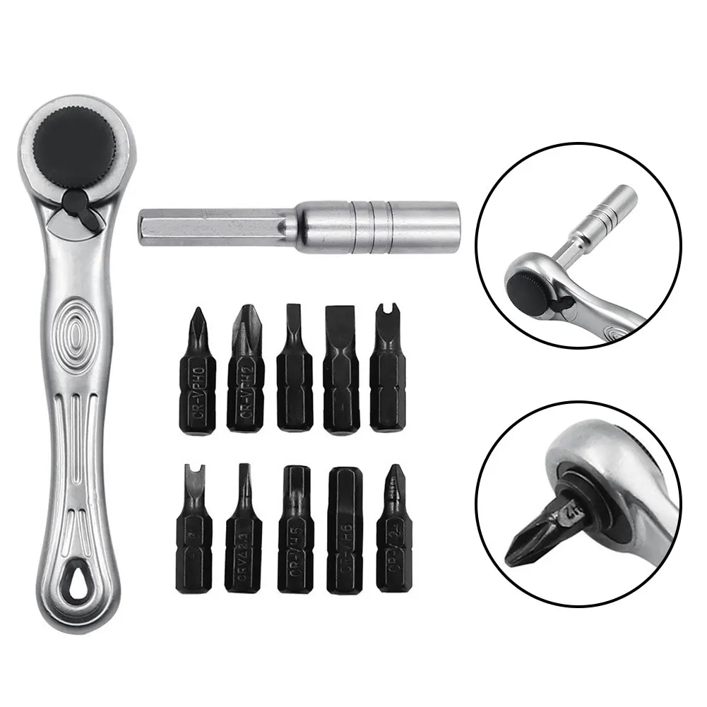 12 In 1 Ratchet Wrench Set 1/4 Inch Portable Ratchet Wrench Extension Rod Dismountable Screwdriver Bits Set Handle Tools
12 In 1 Ratchet Wrench Set 1/4 Inch Portable Ratchet Wrench Extension Rod Dismountable Screwdriver Bits Set Handle Tools