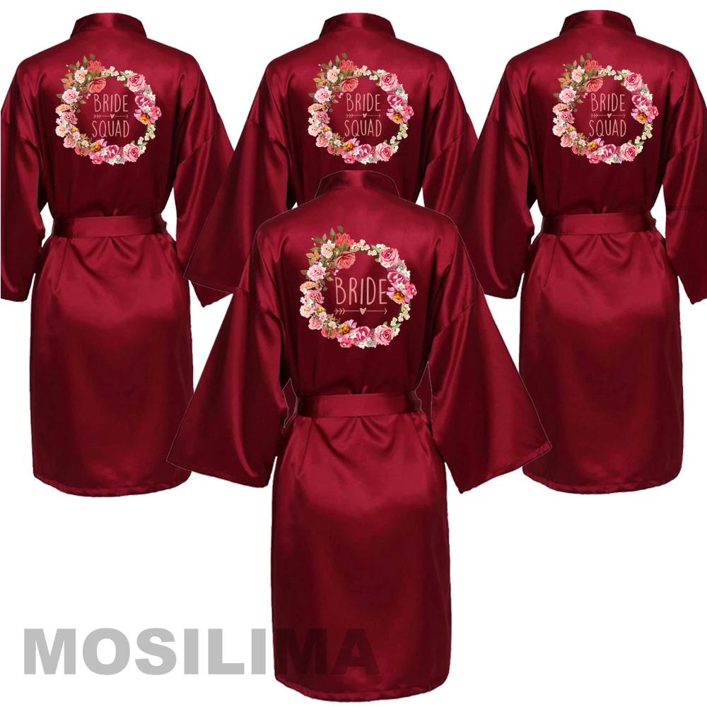 Satin Silk Robes Wedding BathRobe Bride Bridesmaid Dress Gown Women Clothing Sleepwear SP229
Satin Silk Robes Wedding BathRobe Bride Bridesmaid Dress Gown Women Clothing Sleepwear SP229
